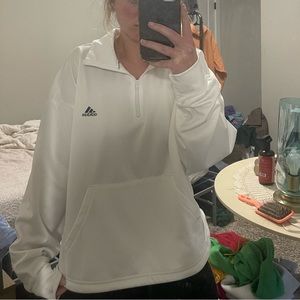 Adidas cropped half zip